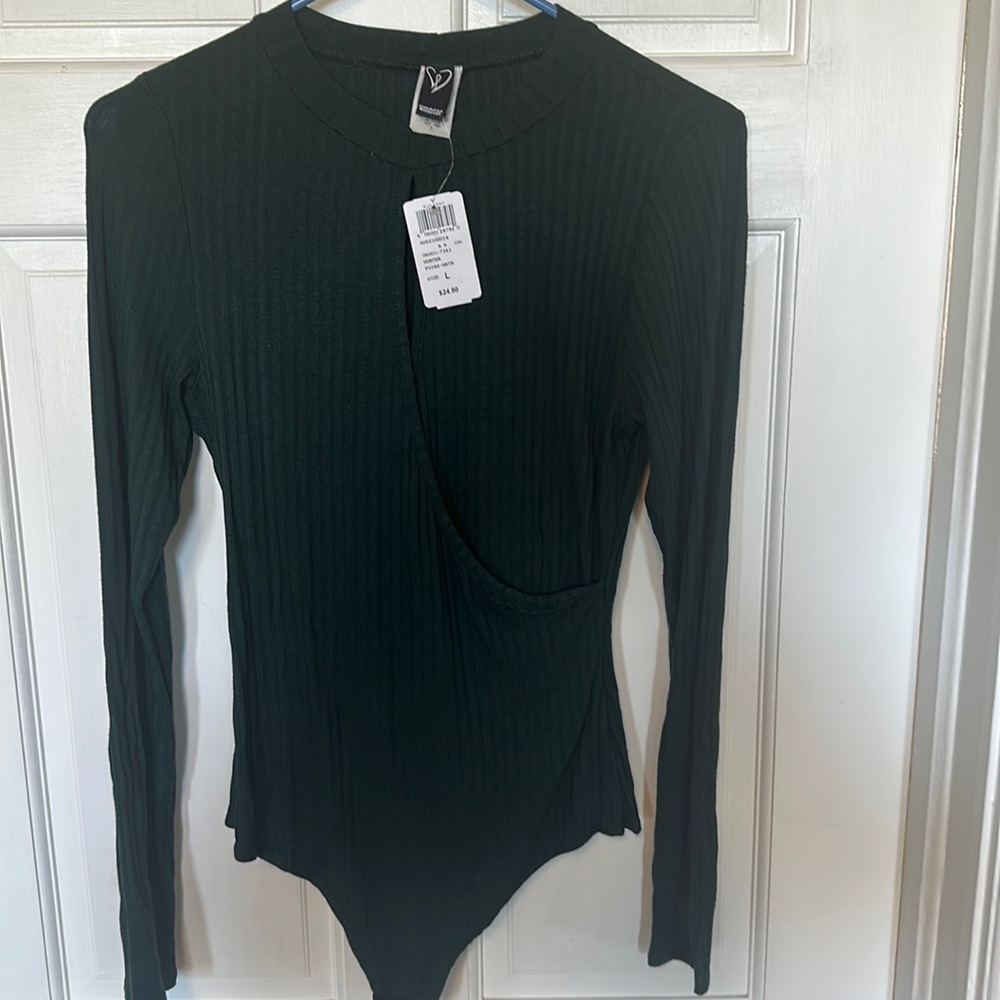 Olive green bodysuit